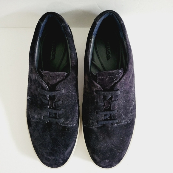 New Vince Pine Slip-On Coastal Dark Blue Suede, Size 8 - Picture 4 of 7